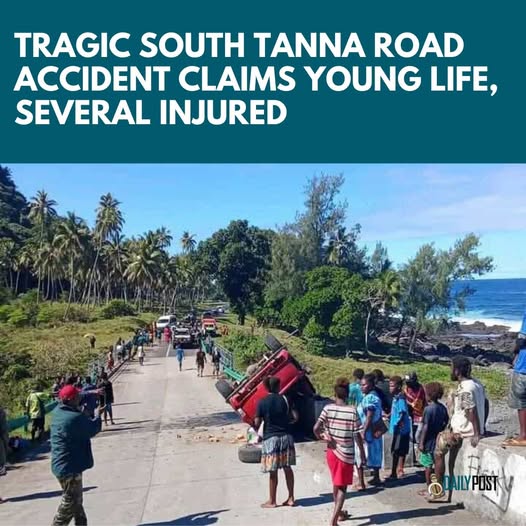 Tragic Crash in South Tanna Claims Young Life, Several Injured in Capcized Pickup